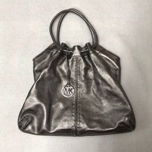 MICHEAL KORS Silver Tote